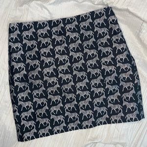 Woman’s Zebra Print Skirt